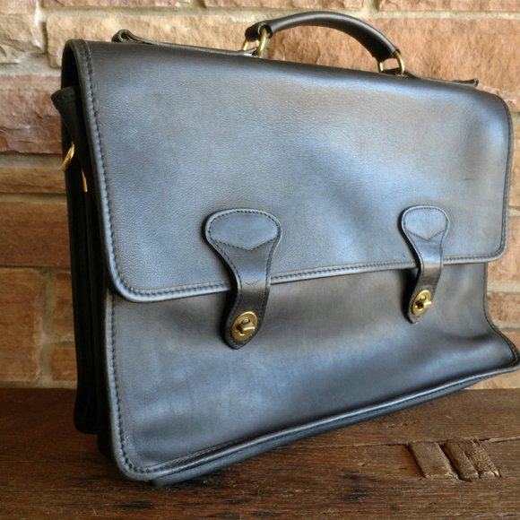 Jack Georges Belting Leather soft brief case